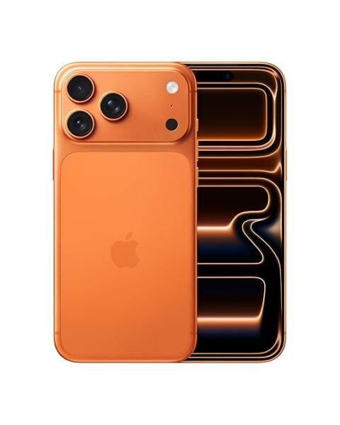 iPhone 17 Pro 256 GB: 15.93 cm (6.3″) Display with Promotion up to 120Hz, A19 Pro Chip, Breakthrough Battery Life, Pro Fusion Camera System with Center Stage Front Camera; Cosmic Orange