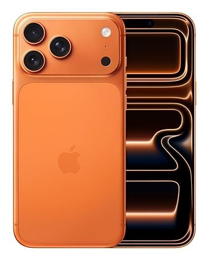 iPhone 17 Pro 256 GB: 15.93 cm (6.3″) Display with Promotion up to 120Hz, A19 Pro Chip, Breakthrough Battery Life, Pro Fusion Camera System with Center Stage Front Camera; Cosmic Orange